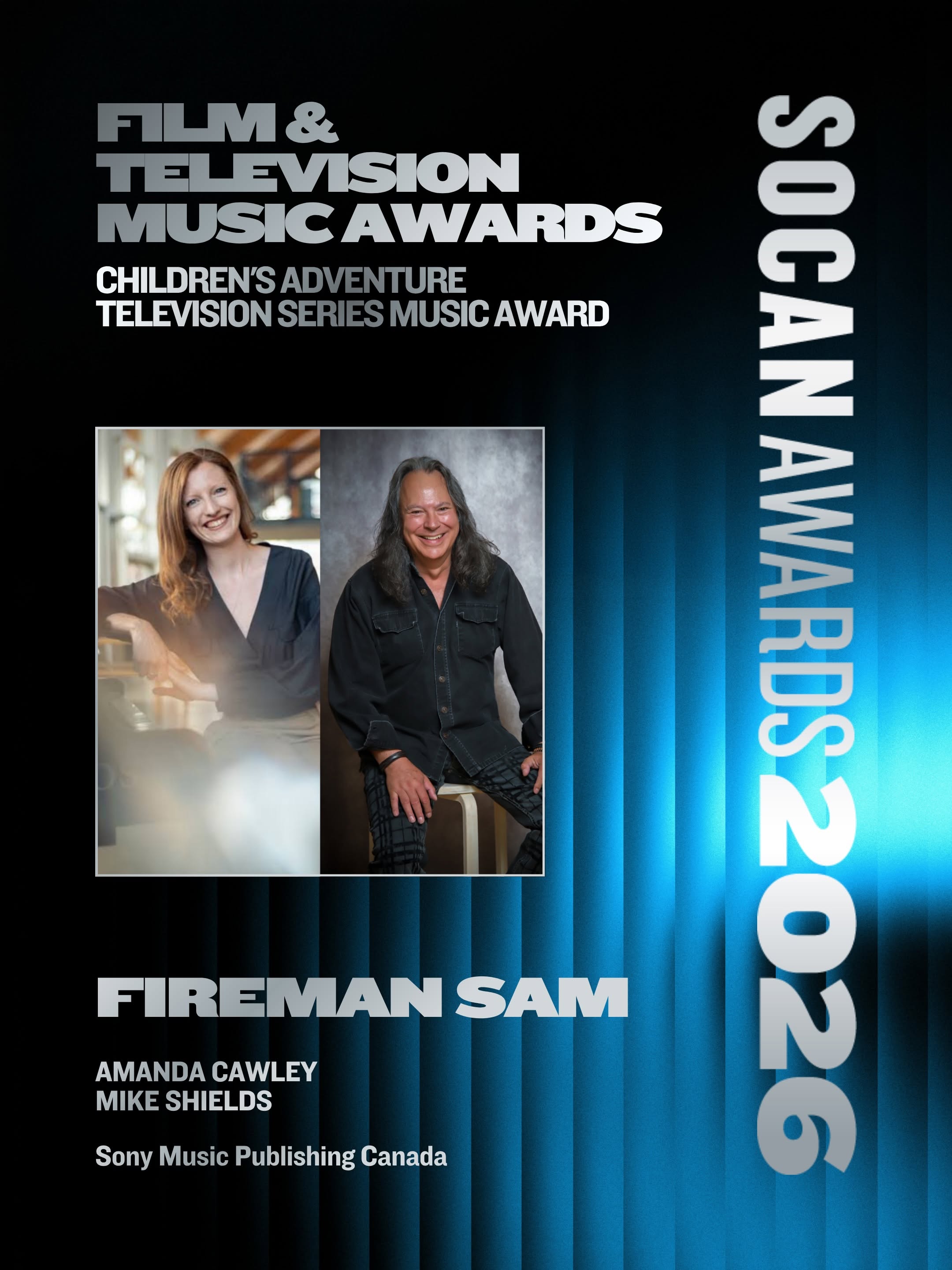 'SOCAN 2026 Award for Amanda Cawley & Mike Shields' core news picture