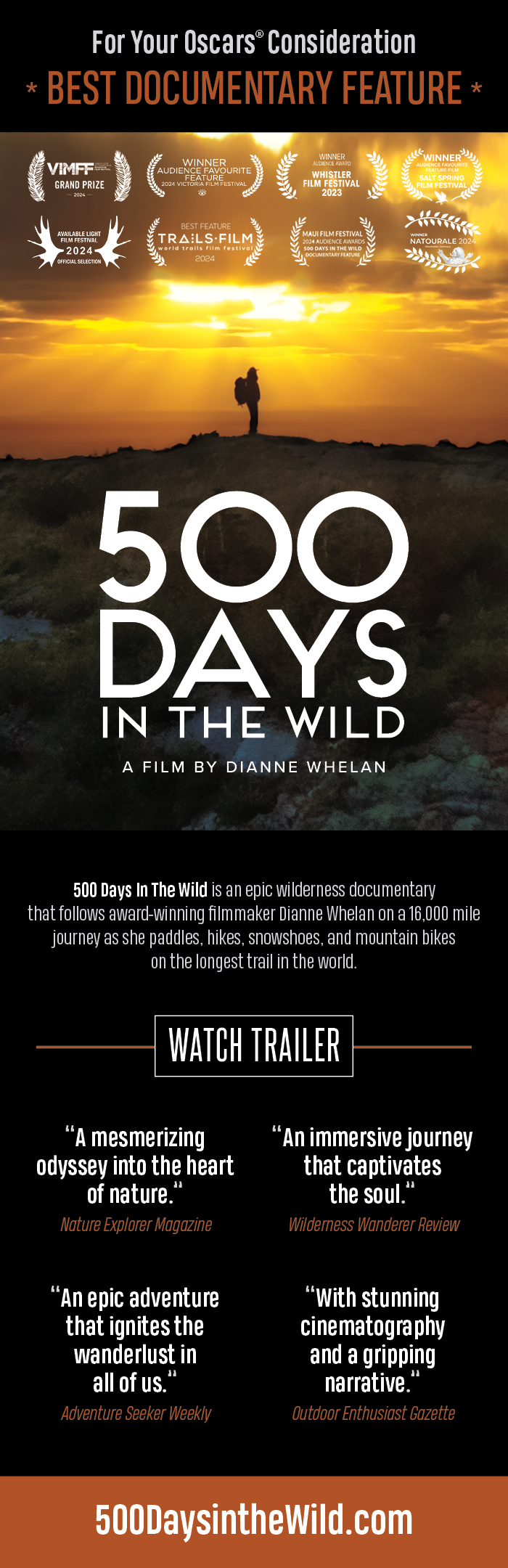 'FYC - 500 DAYS IN THE WILD' core news picture